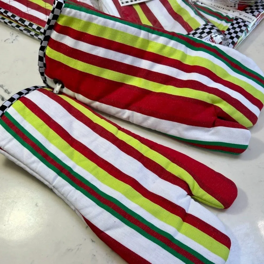 MacKenzie-Childs Bold Stripe Oven Mitts